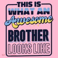 This Is What An Awesome Brother Looks Like, Awesome Brother Coaster thumb 2