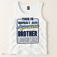 This Is What An Awesome Brother Looks Like, Awesome Brother Tank Top thumb 2