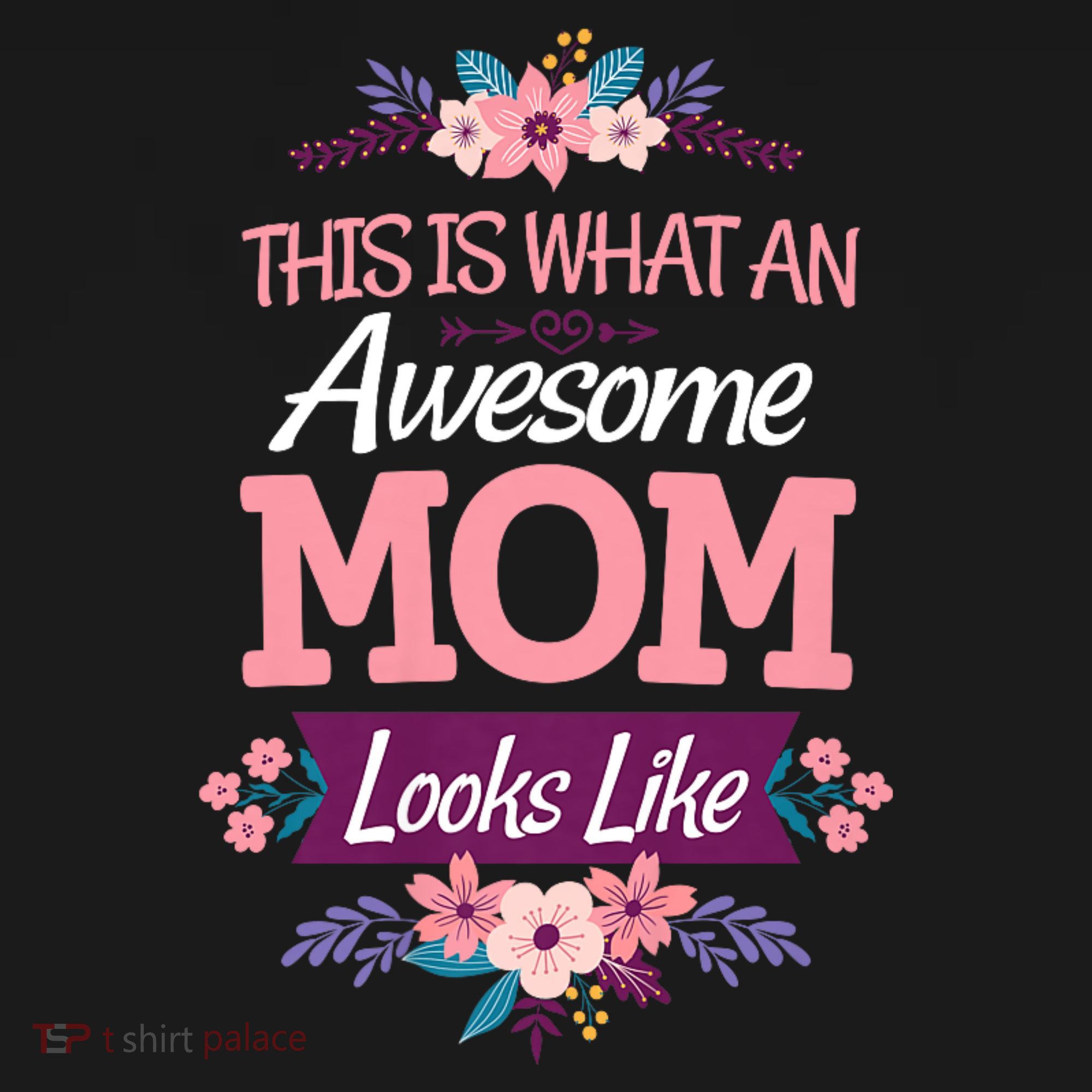 This Is What An Awesome Mom Looks Like On Mothers Day Sweatshirt