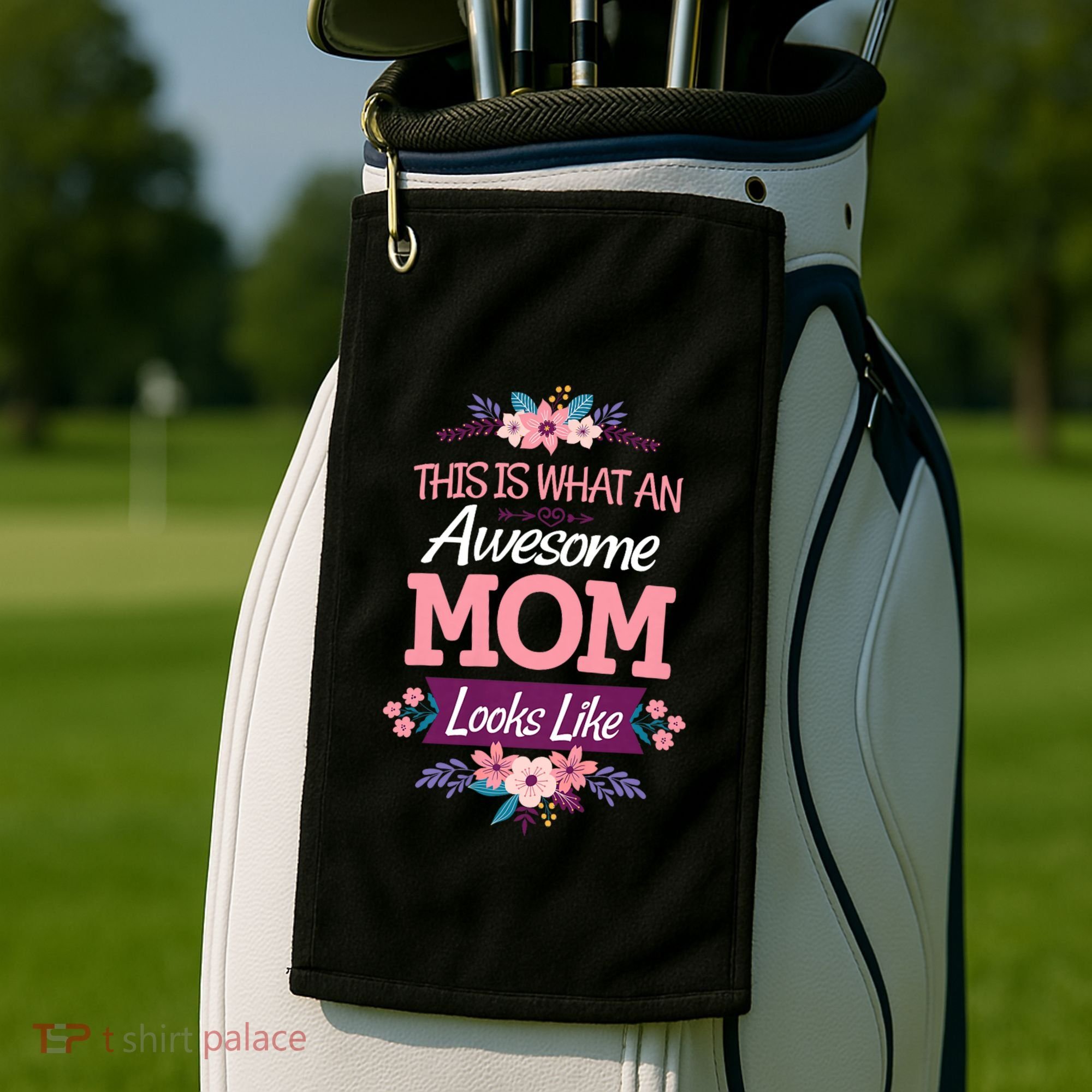 This Is What An Awesome Mom Looks Like On Mothers Day Golf Towel