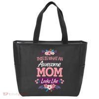 This Is What An Awesome Mom Looks Like On Mothers Day Tote Bag thumb 0