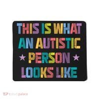 This Is What An Autistic Person Looks Like Funny Sayings Mousepad thumb 0