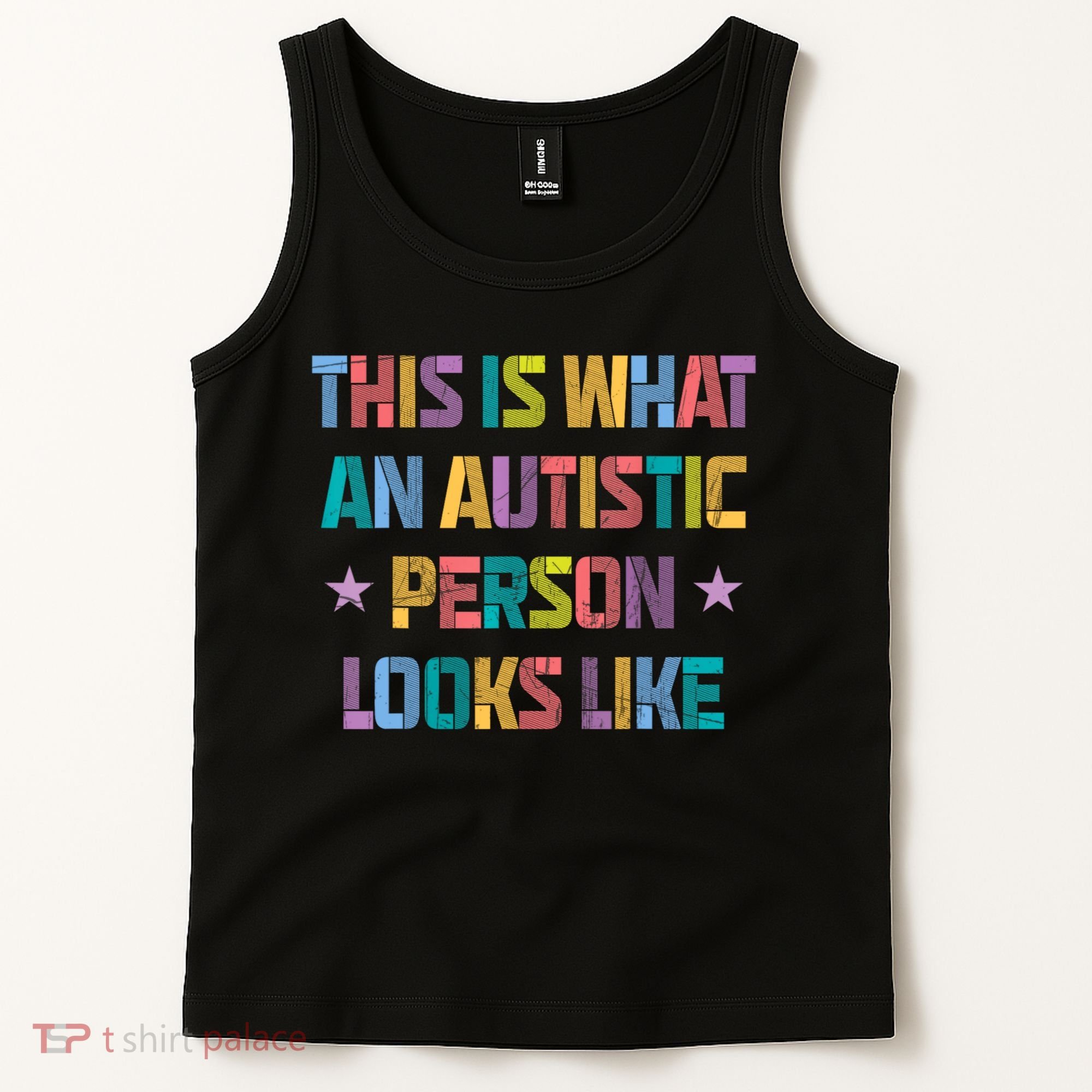 This Is What An Autistic Person Looks Like Funny Sayings Tank Top