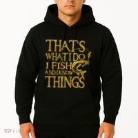 That Is What I Do I Fish And I Know Things Hoodie thumb 2