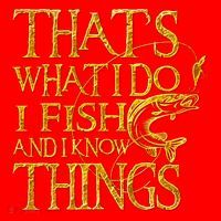 That Is What I Do I Fish And I Know Things Santa Hat thumb 1