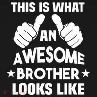 This Is What An Awesome Brother Looks Like Gift Women's Hoodie thumb 2