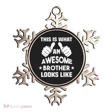This Is What An Awesome Brother Looks Like Gift Ornament