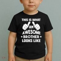 This Is What An Awesome Brother Looks Like Gift Toddler T-Shirt thumb 2