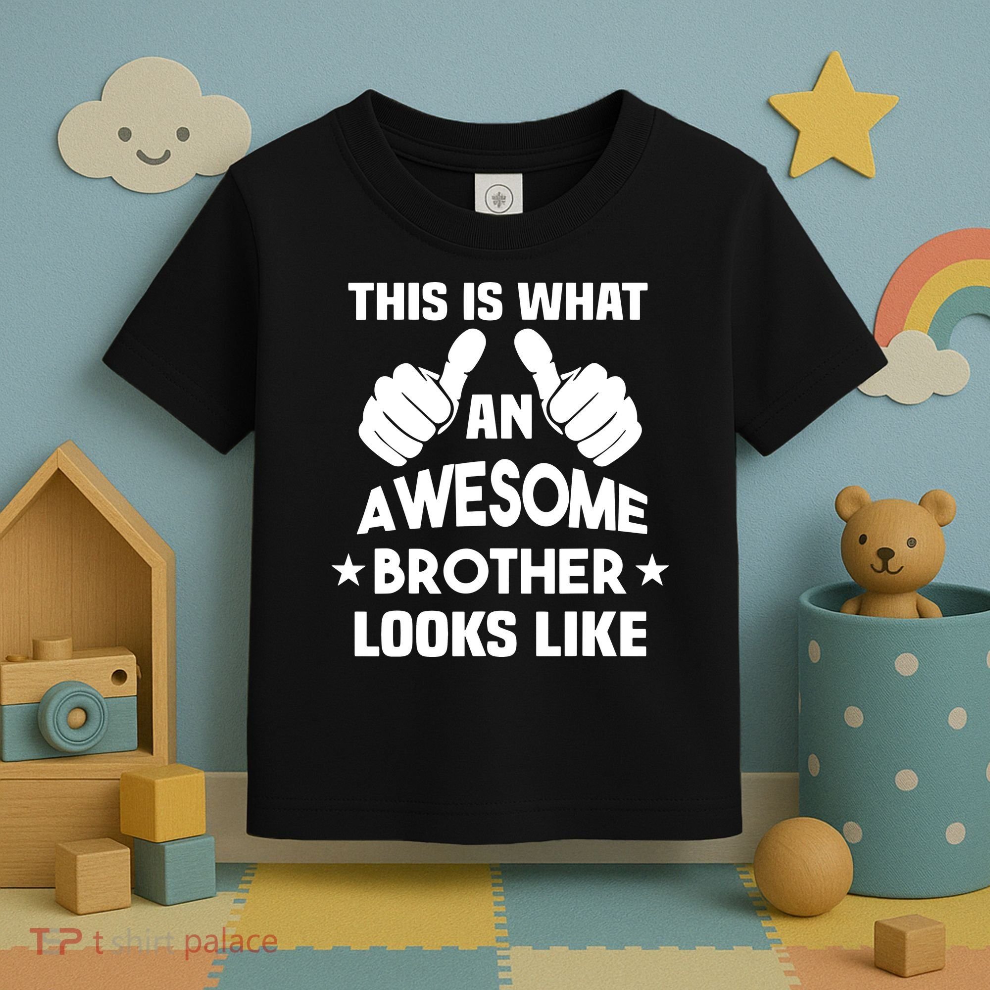 This Is What An Awesome Brother Looks Like Gift Toddler T-Shirt