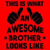 This Is What An Awesome Brother Looks Like Gift Santa Hat thumb 1