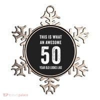 This Is What An Awesome 50 Year Old Looks Like Birthday Ornament thumb 0
