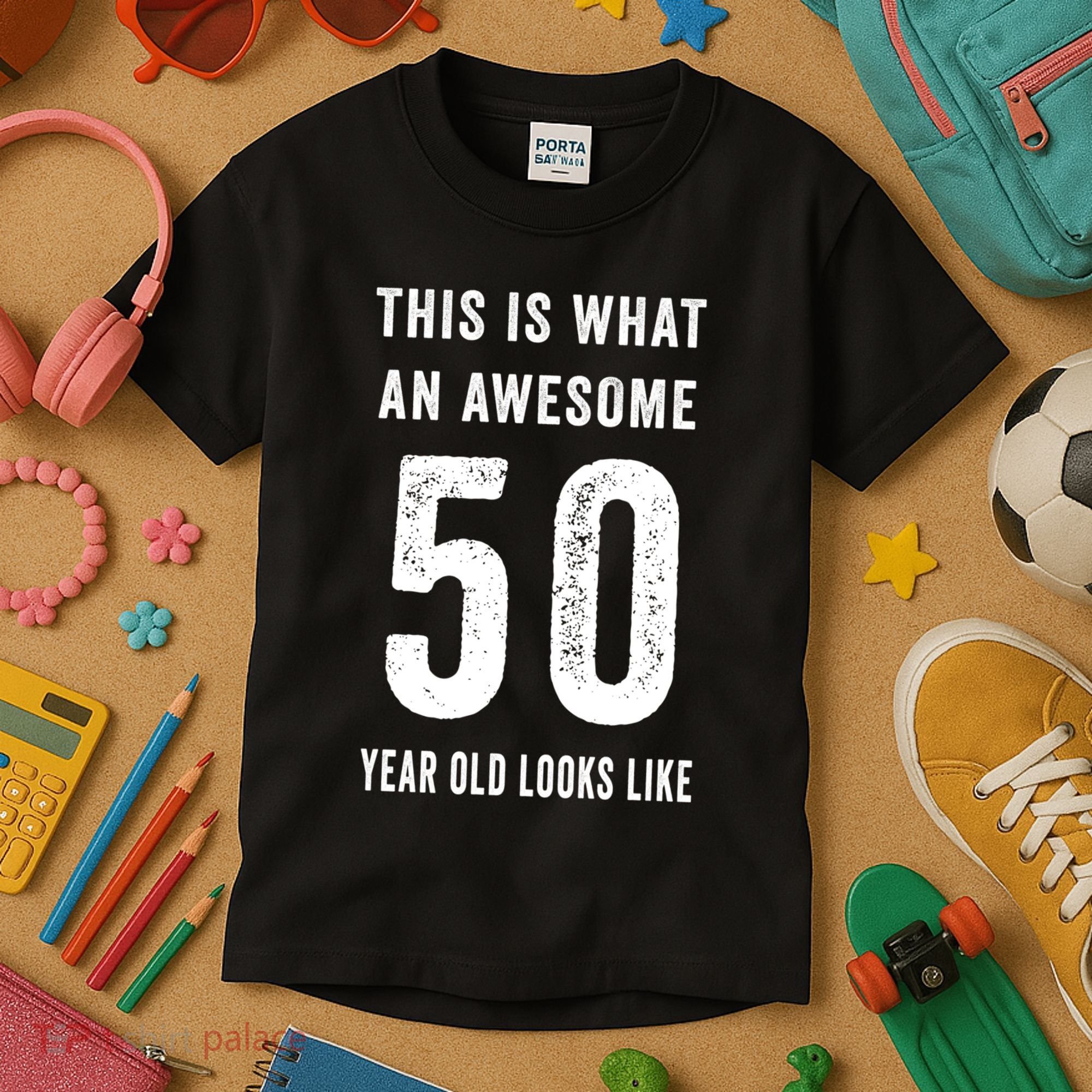 This Is What An Awesome 50 Year Old Looks Like Birthday Kids T-Shirt