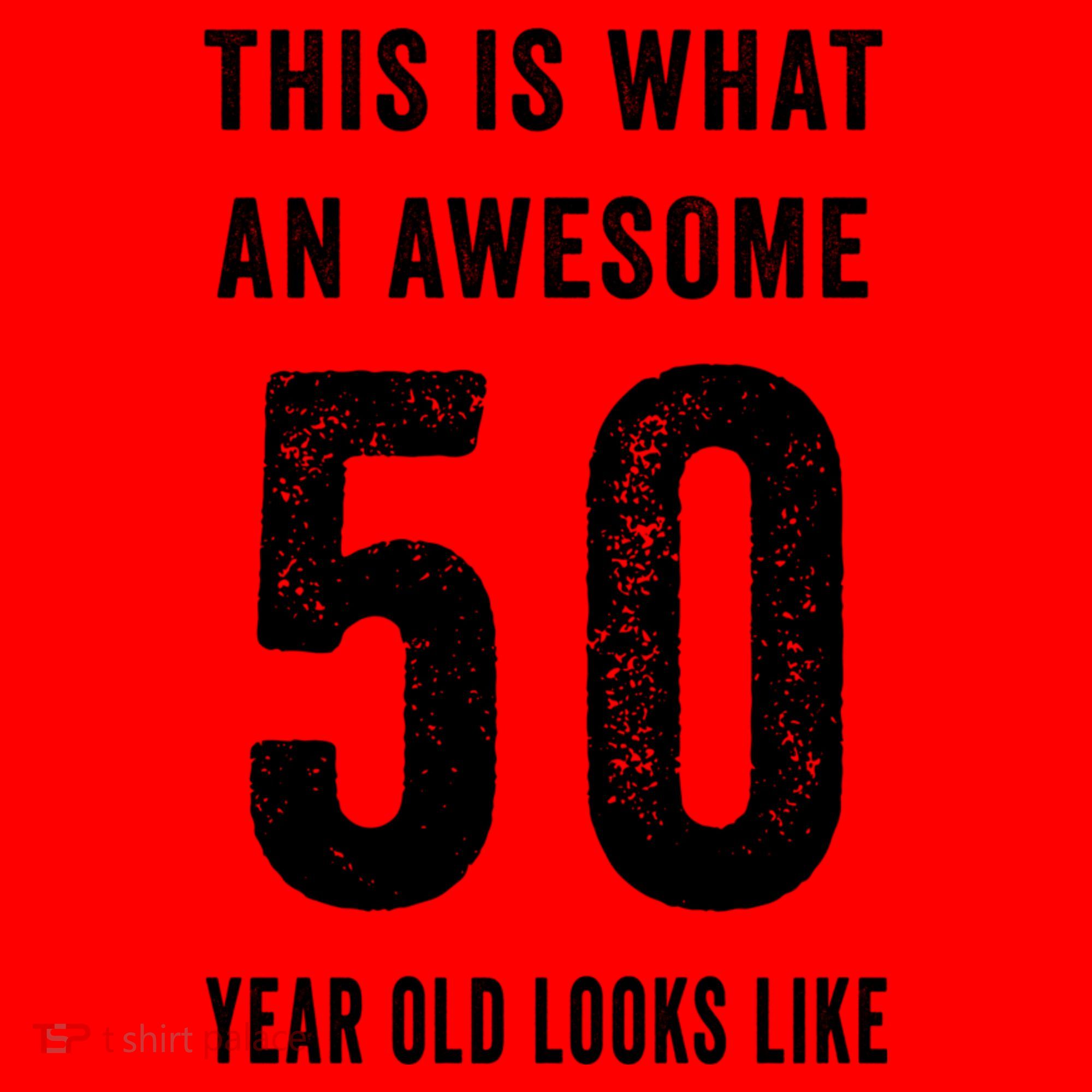 This Is What An Awesome 50 Year Old Looks Like Birthday Santa Hat