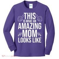 This Is What An Amazing Mom Looks Like Kids Long Sleeve Shirt thumb 0