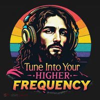 Tune Into Your Higher Frequency Jesus Backpack thumb 2