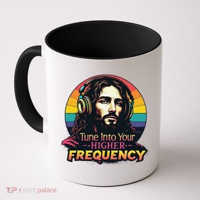 Tune Into Your Higher Frequency Jesus Coffee Mug