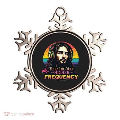 Tune Into Your Higher Frequency Jesus Ornament