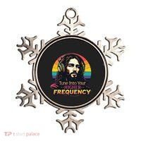Tune Into Your Higher Frequency Jesus Ornament thumb 0