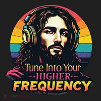 Tune Into Your Higher Frequency Jesus Hat thumb 2