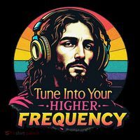 Tune Into Your Higher Frequency Jesus Visor thumb 3