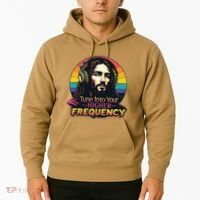 Tune Into Your Higher Frequency Jesus Hoodie thumb 2