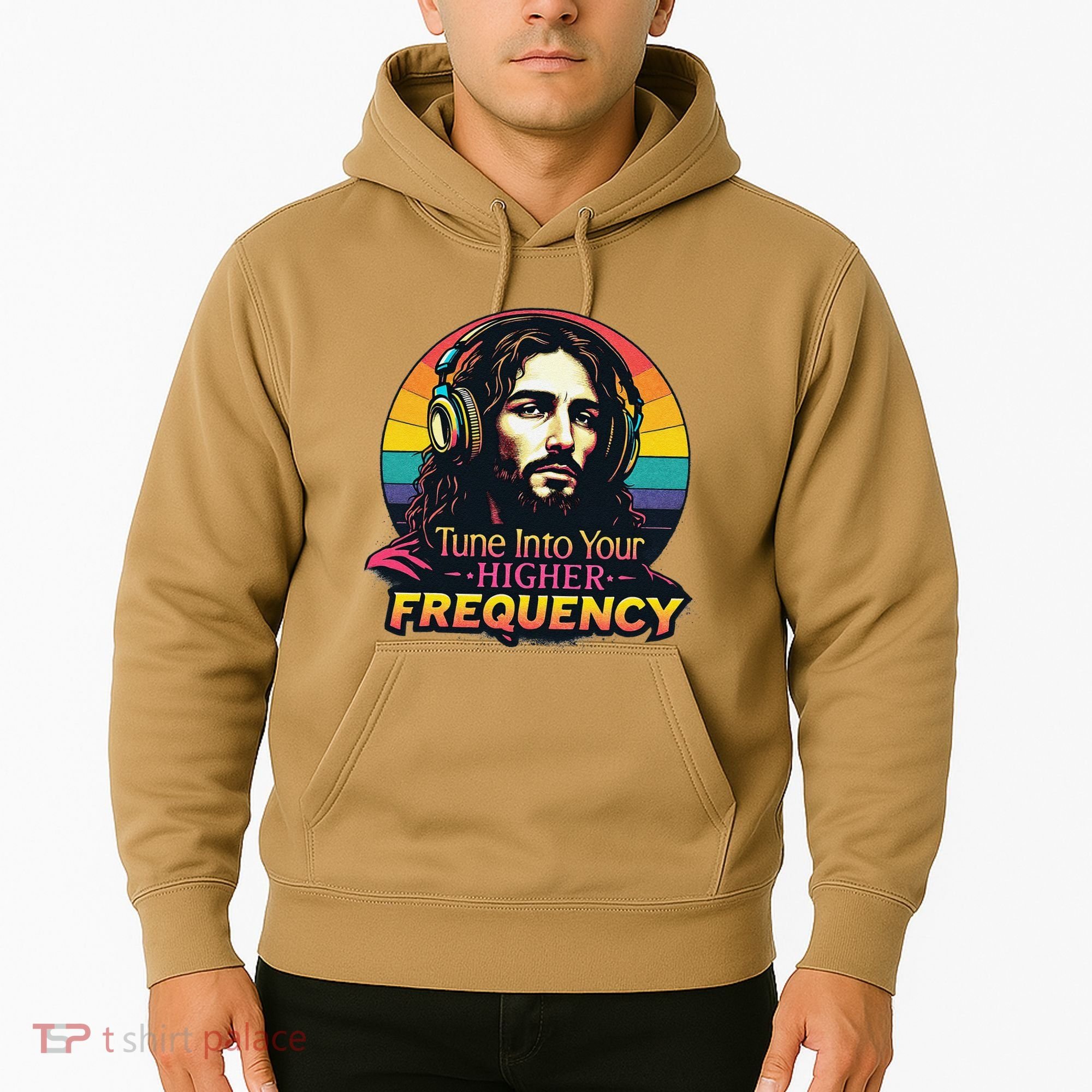 Tune Into Your Higher Frequency Jesus Hoodie