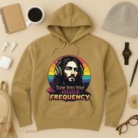 Tune Into Your Higher Frequency Jesus Hoodie thumb 3
