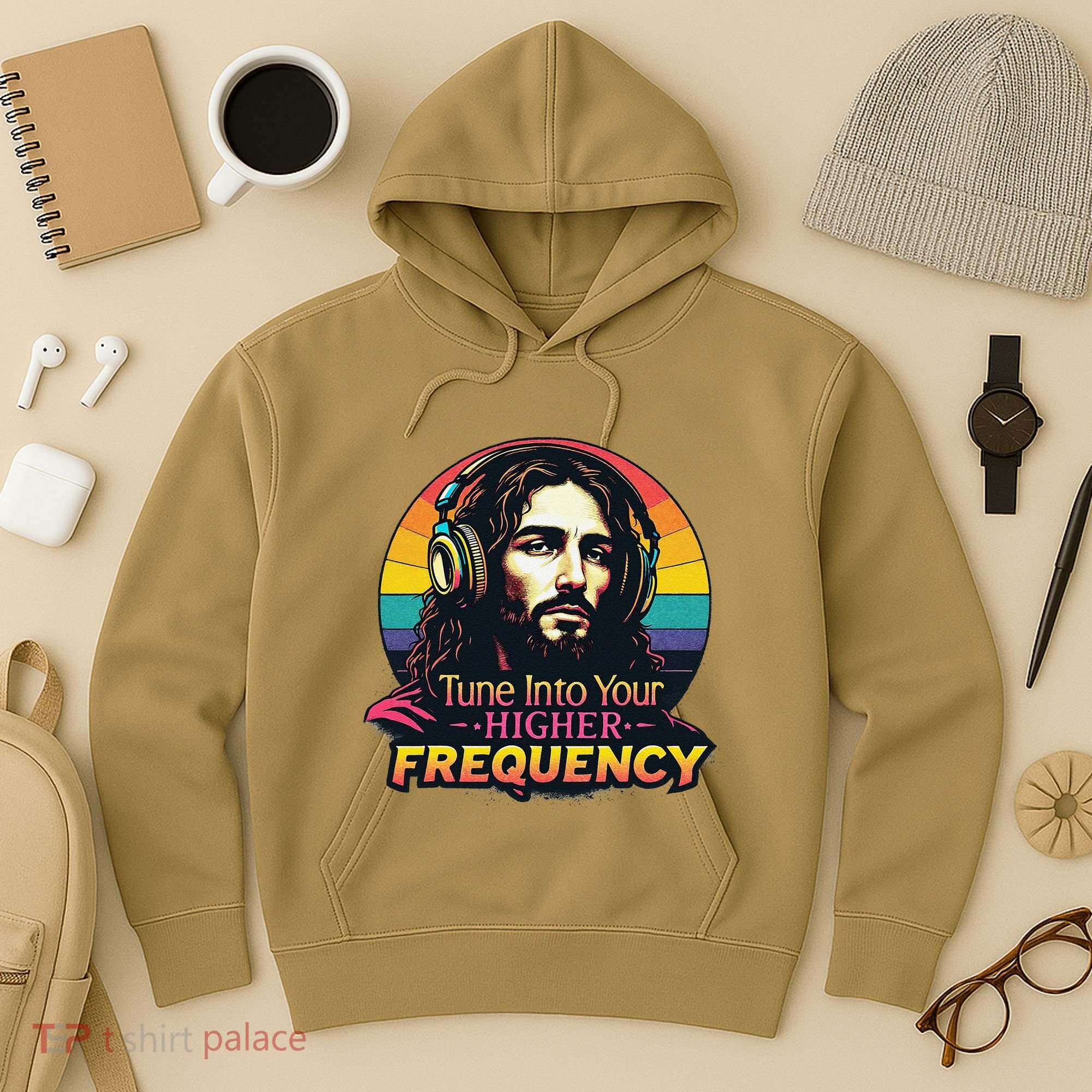 Tune Into Your Higher Frequency Jesus Hoodie