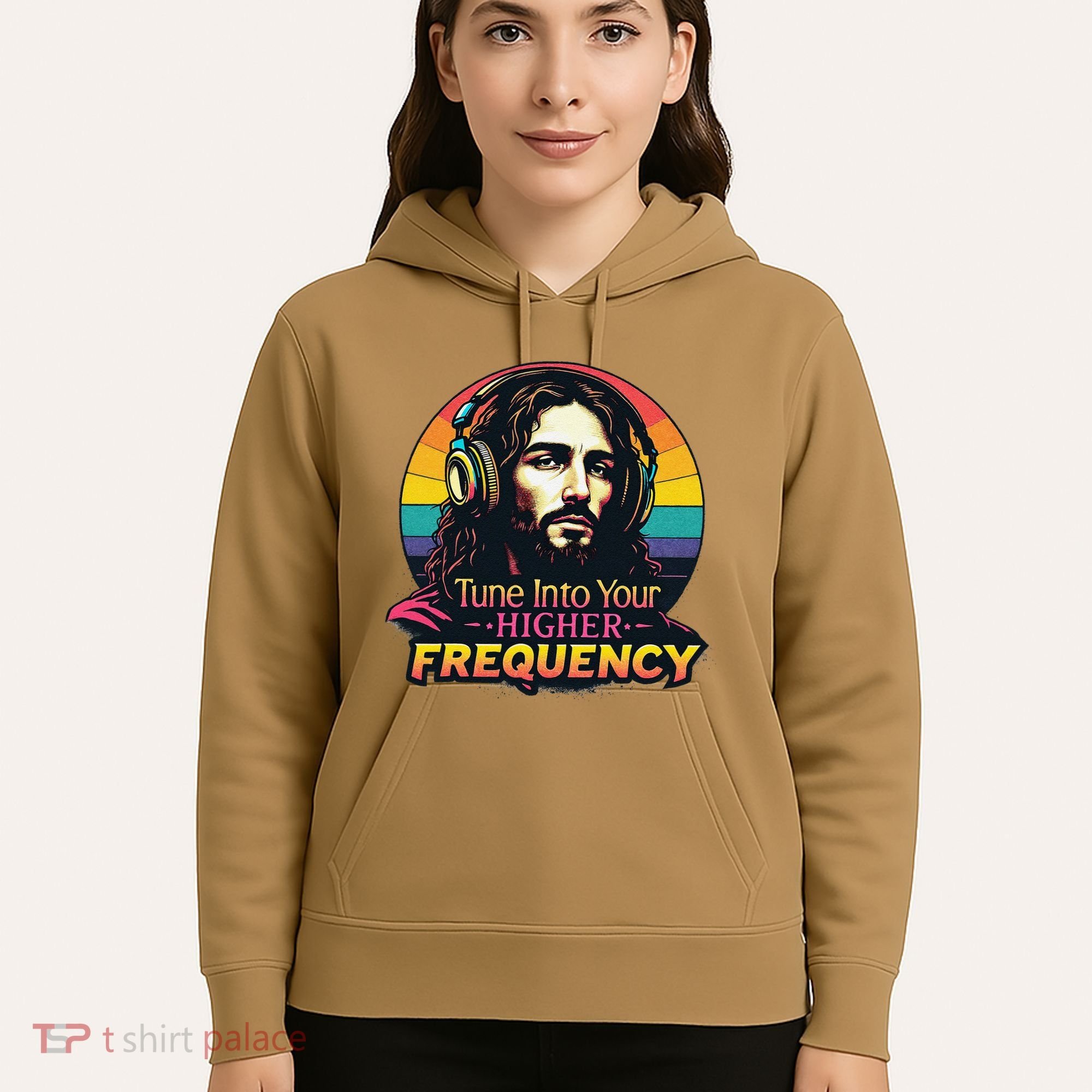 Tune Into Your Higher Frequency Jesus Hoodie