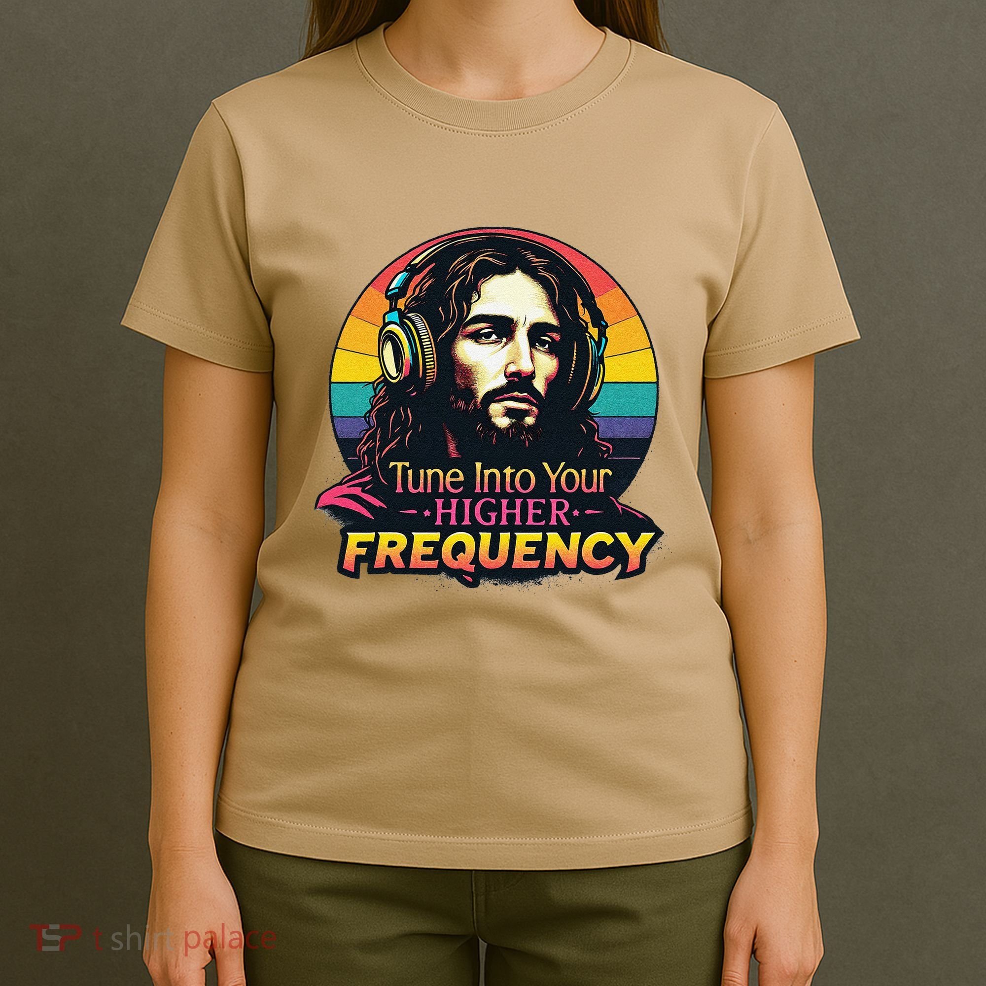 Tune Into Your Higher Frequency Jesus T-Shirt