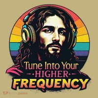 Tune Into Your Higher Frequency Jesus T-Shirt thumb 7
