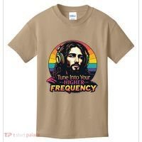 Tune Into Your Higher Frequency Jesus Kids T-Shirt thumb 0