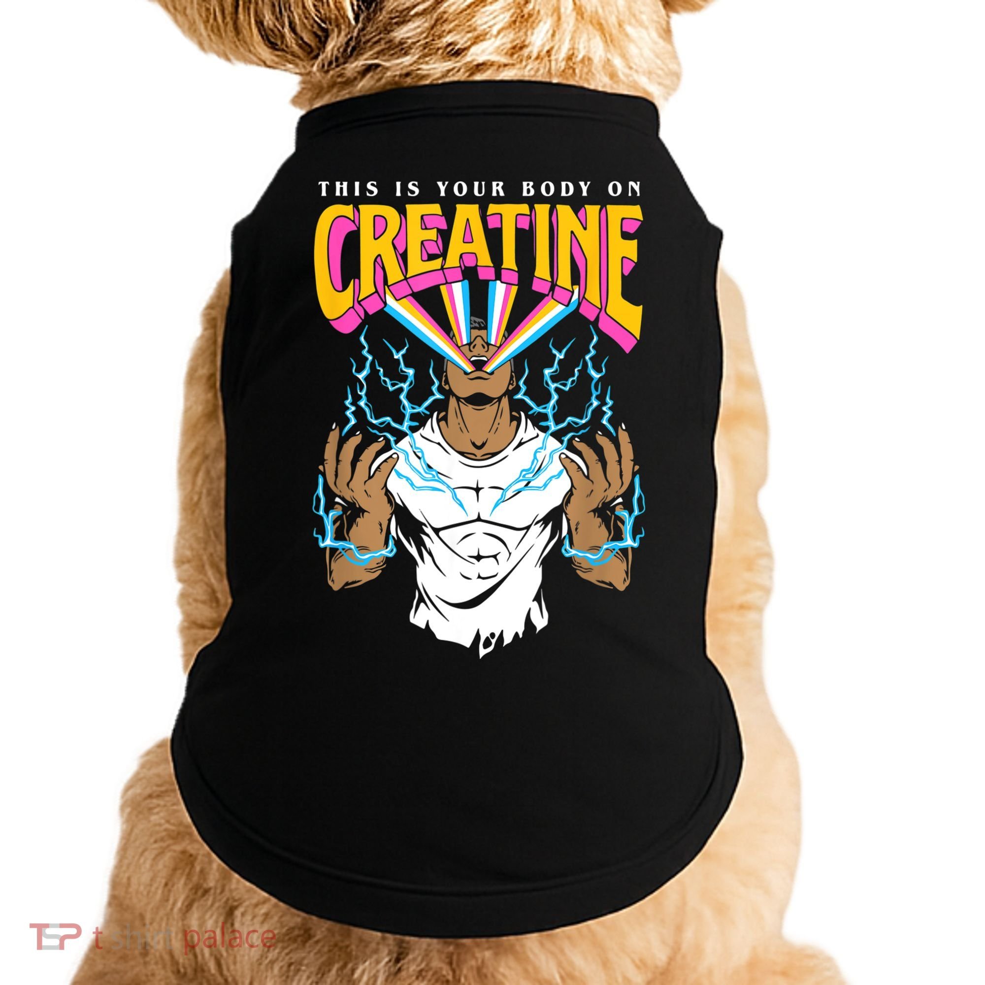 This Is Your Body On Creatine Workout Gym Birthday Gift Doggie Tank