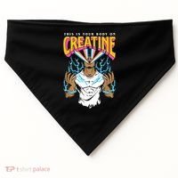 This Is Your Body On Creatine Workout Gym Birthday Gift USA-Made Doggie Bandana thumb 0