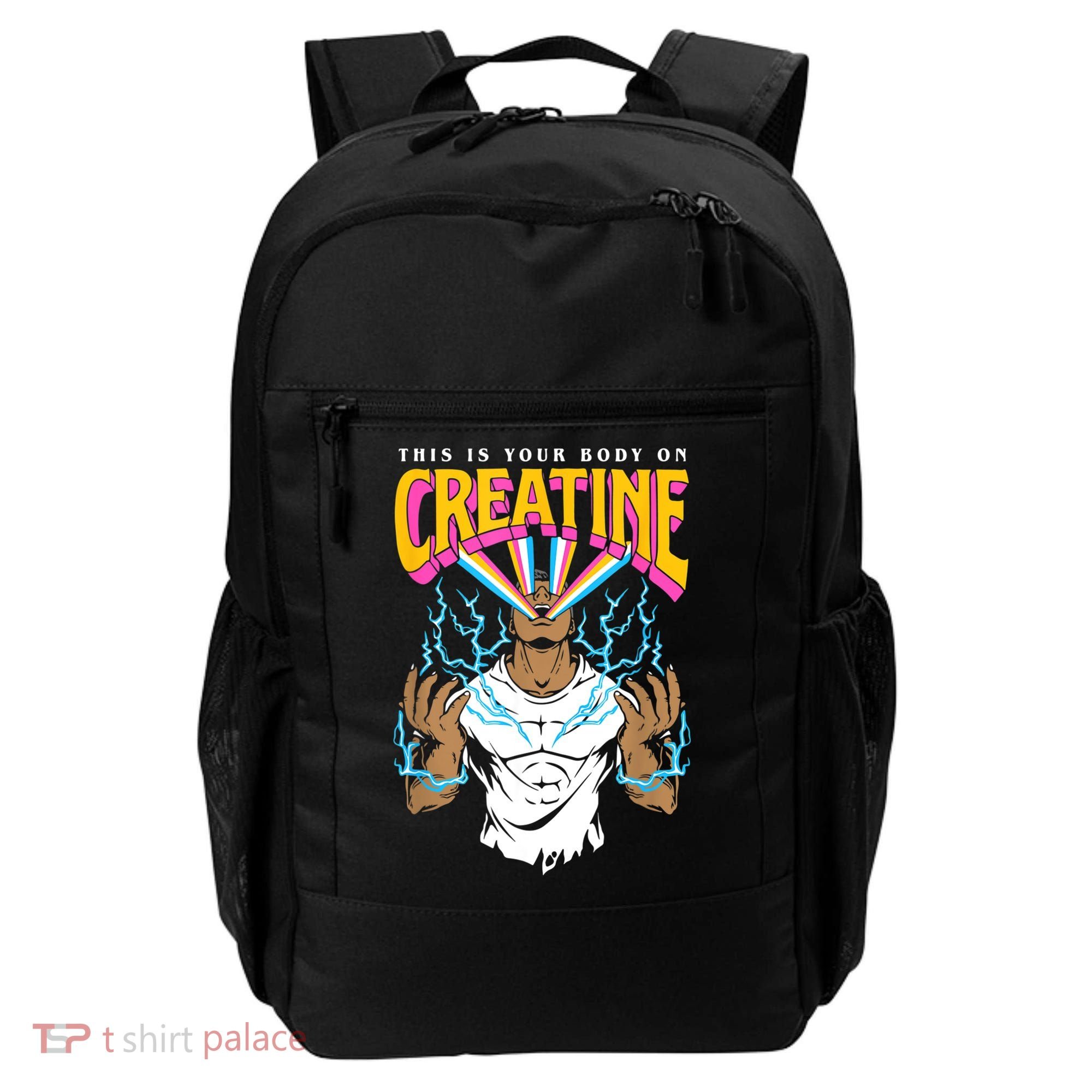 This Is Your Body On Creatine Workout Gym Birthday Gift Backpack