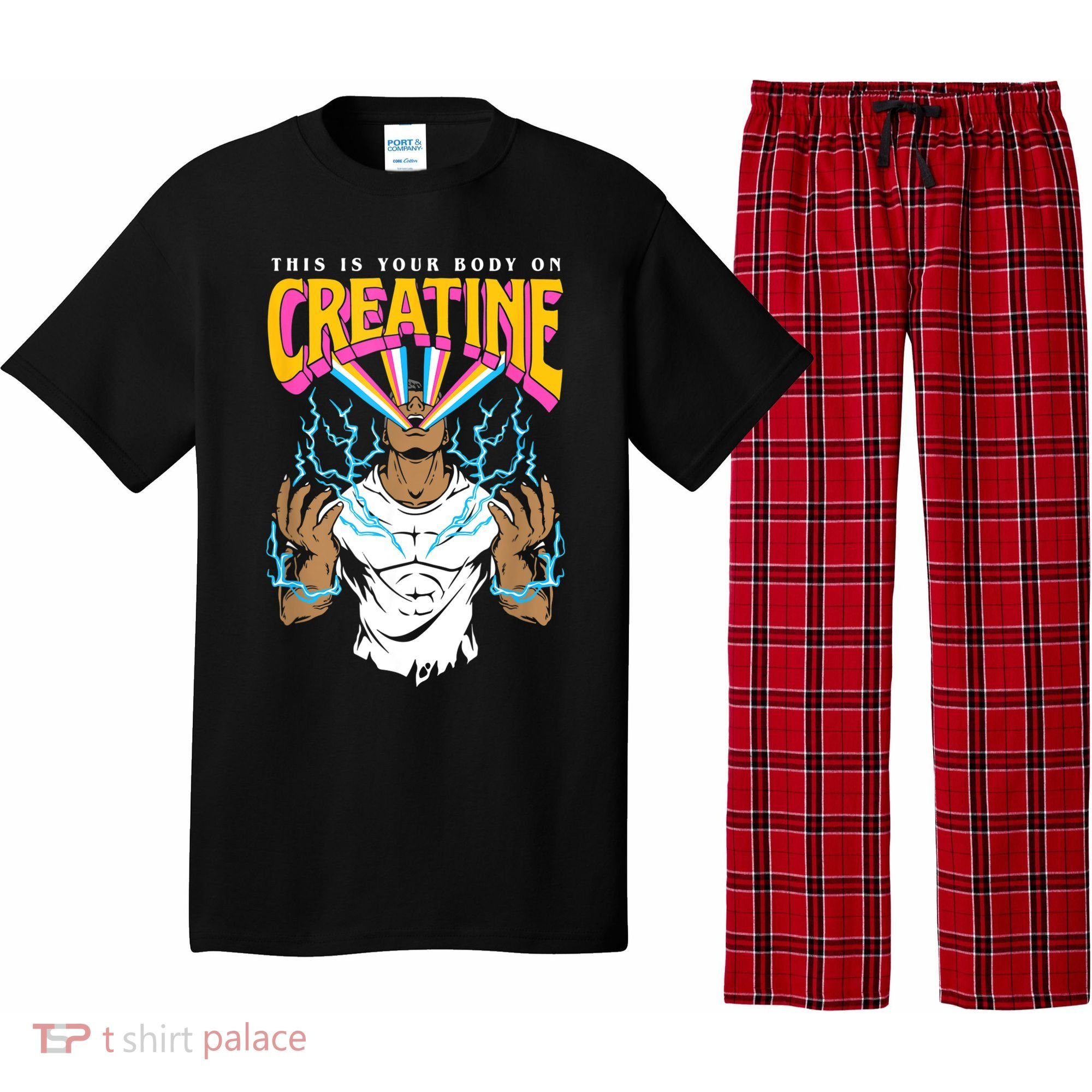 This Is Your Body On Creatine Workout Gym Birthday Gift Pajama Set