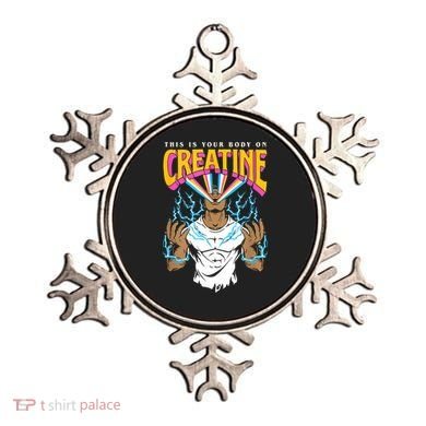 This Is Your Body On Creatine Workout Gym Birthday Gift Ornament
