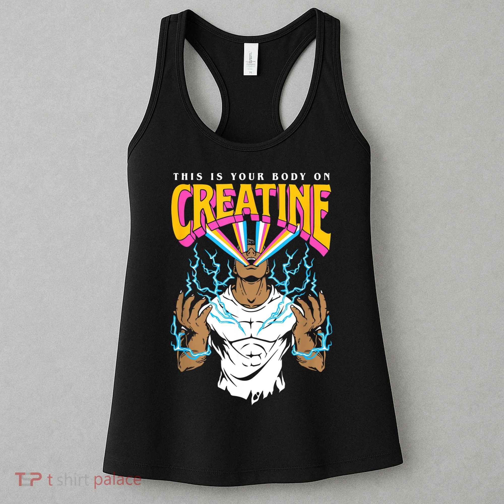 This Is Your Body On Creatine Workout Gym Birthday Gift Women's Tank Top