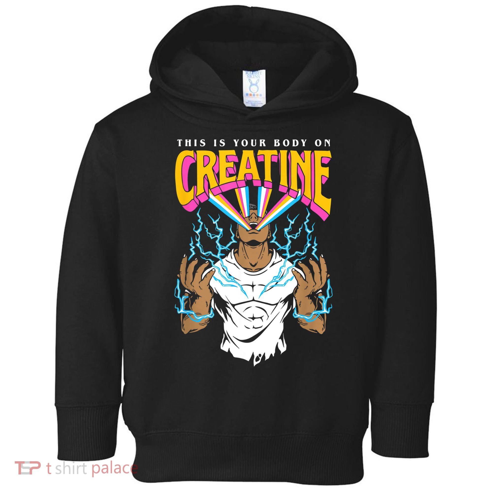 This Is Your Body On Creatine Workout Gym Birthday Gift Toddler Hoodie