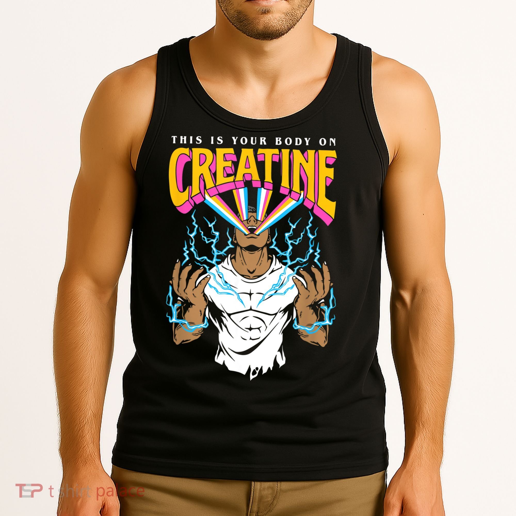 This Is Your Body On Creatine Workout Gym Birthday Gift Tank Top