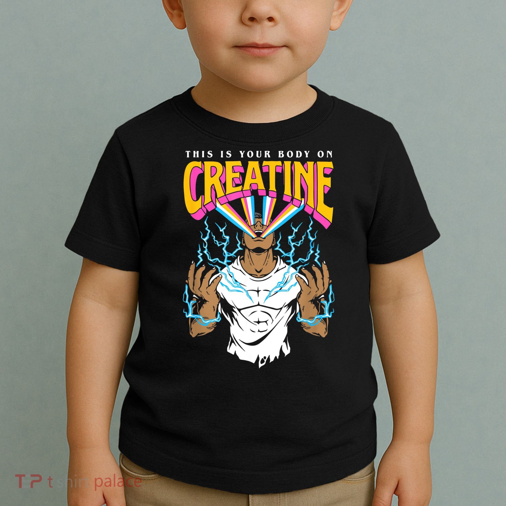 This Is Your Body On Creatine Workout Gym Birthday Gift Toddler T-Shirt