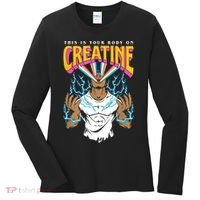 This Is Your Body On Creatine Workout Gym Birthday Gift Women's Long Sleeve Shirt thumb 0