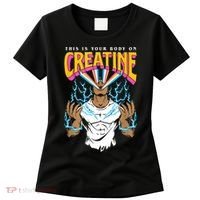 This Is Your Body On Creatine Workout Gym Birthday Gift Women's T-Shirt thumb 0