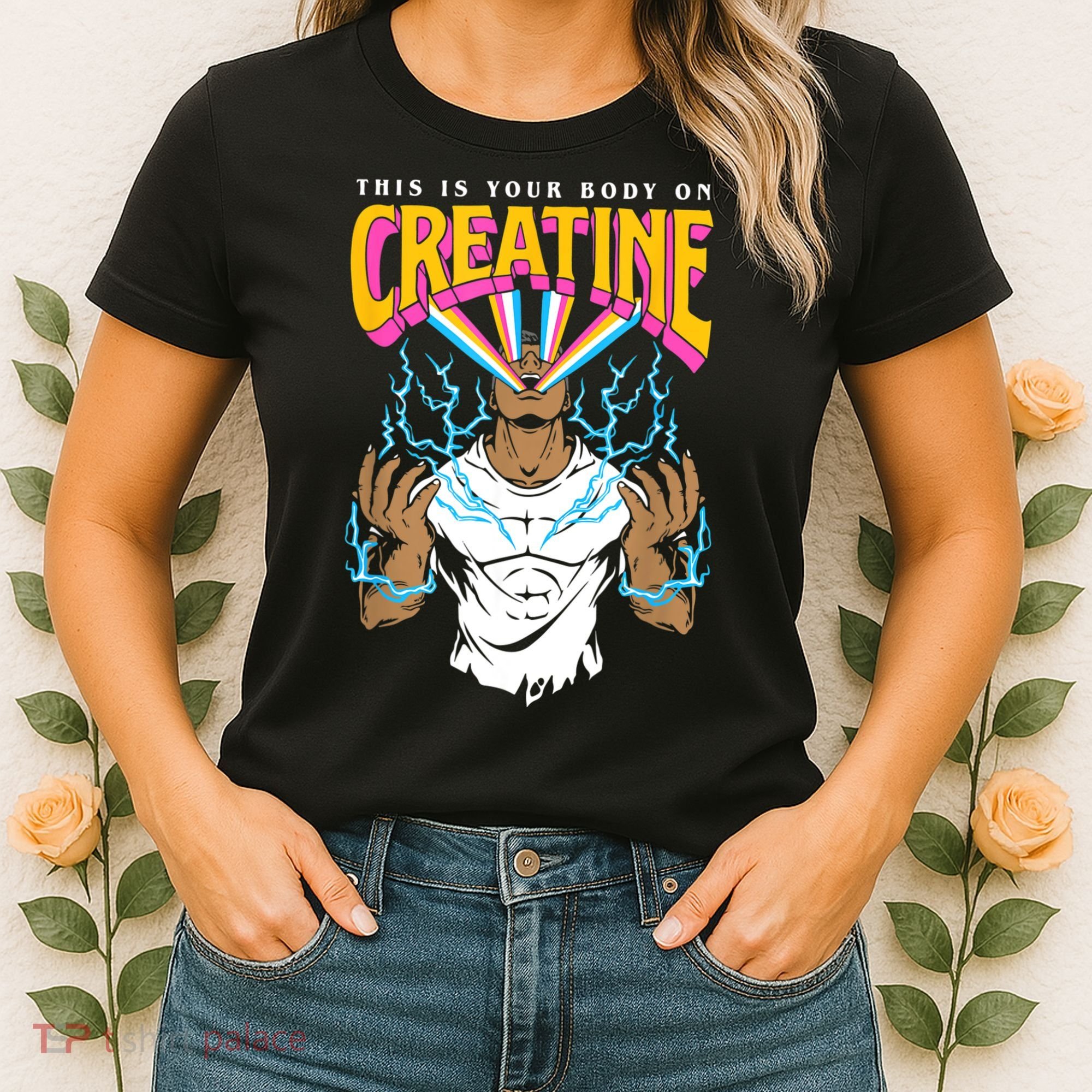 This Is Your Body On Creatine Workout Gym Birthday Gift Women's T-Shirt