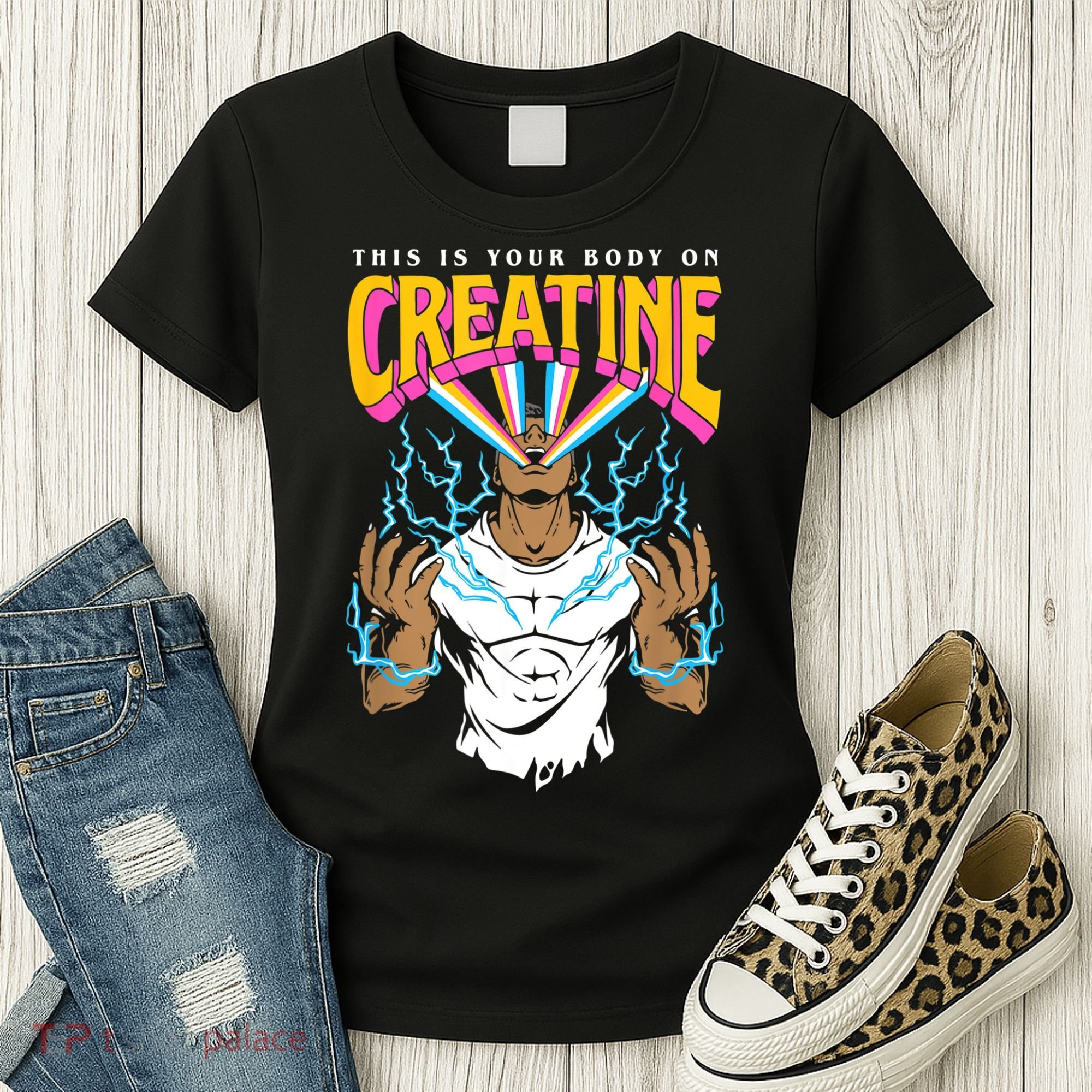 This Is Your Body On Creatine Workout Gym Birthday Gift Women's T-Shirt