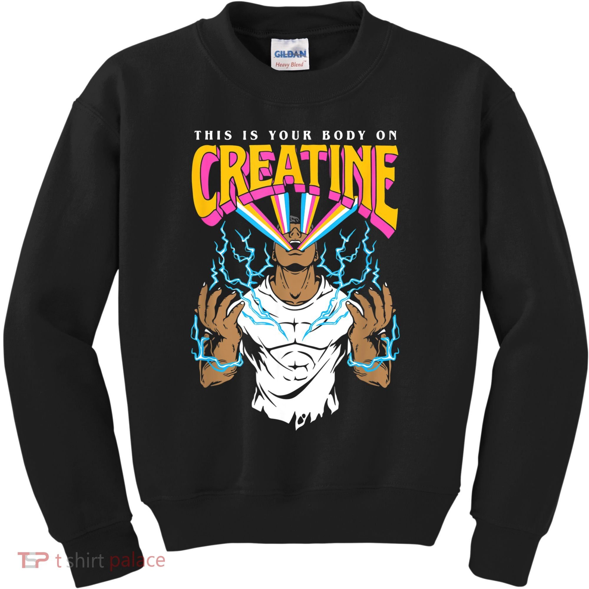 This Is Your Body On Creatine Workout Gym Birthday Gift Kids Sweatshirt
