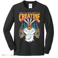 This Is Your Body On Creatine Workout Gym Birthday Gift Kids Long Sleeve Shirt thumb 0