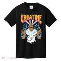 This Is Your Body On Creatine Workout Gym Birthday Gift Kids T-Shirt thumb 0