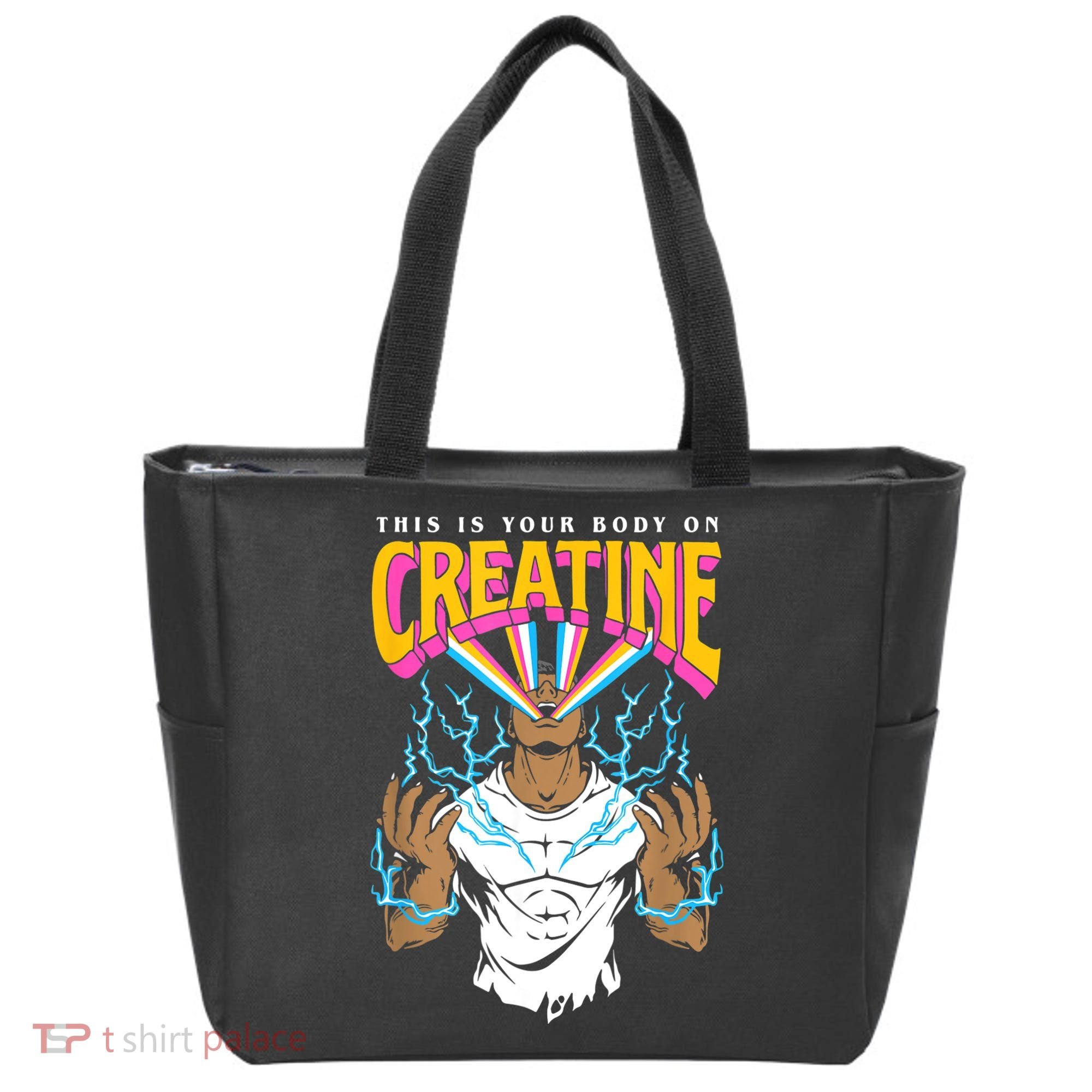 This Is Your Body On Creatine Workout Gym Birthday Gift Tote Bag