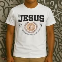 Team Jesus 24 7 The Way The Truth The Life T-Shirt thumb 3
